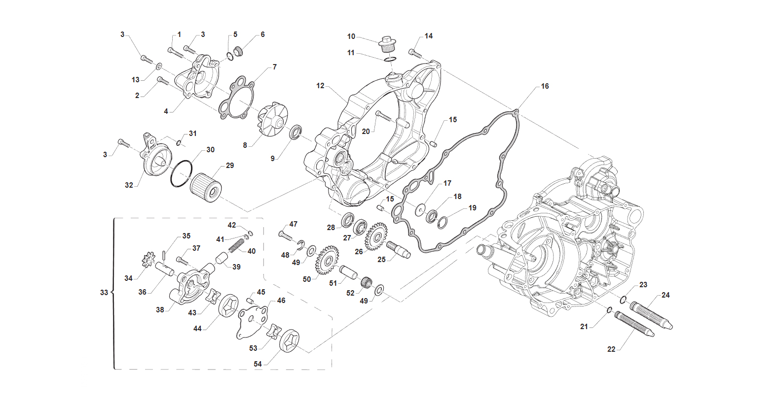 4T 250 FI MX FROM 2015 TO 2017 - ENGINE - LUBRICATION